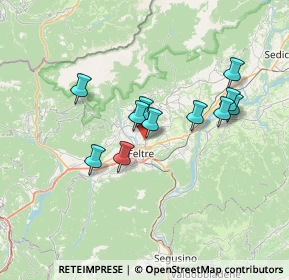 Mappa Via Monsignor Giosuè Cattarossi, 32032 Feltre BL, Italia (5.80818)