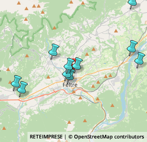 Mappa Via Monsignor Giosuè Cattarossi, 32032 Feltre BL, Italia (4.51091)