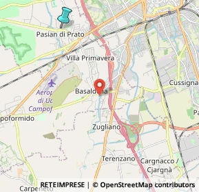 Mappa Via Zugliano, 33030 Campoformido UD, Italia (4.47632)