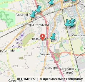 Mappa Via Zugliano, 33030 Campoformido UD, Italia (3.33786)