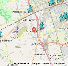 Mappa Via Zugliano, 33030 Campoformido UD, Italia (3.11091)