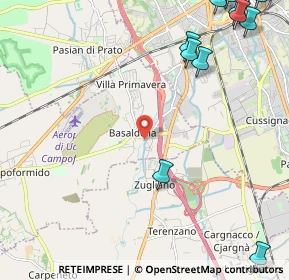 Mappa Via Zugliano, 33030 Campoformido UD, Italia (3.46923)