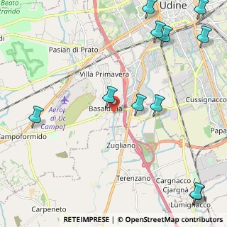 Mappa Via Zugliano, 33030 Campoformido UD, Italia (3.03364)