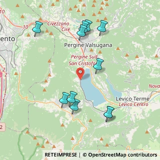Mappa Via di mezzoLago, 38057 Calceranica al Lago TN, Italia (4.35455)
