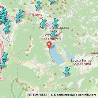 Mappa Via di mezzoLago, 38057 Calceranica al Lago TN, Italia (7.56263)