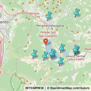 Mappa Via di mezzoLago, 38057 Calceranica al Lago TN, Italia (4.45273)