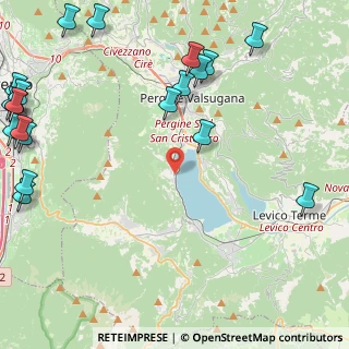 Mappa Via di mezzoLago, 38057 Calceranica al Lago TN, Italia (6.6015)