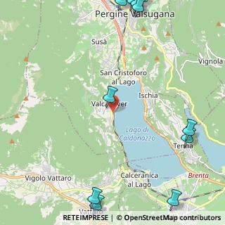 Mappa Via di mezzoLago, 38057 Calceranica al Lago TN, Italia (3.49667)