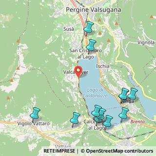 Mappa Via di mezzoLago, 38057 Calceranica al Lago TN, Italia (2.76333)