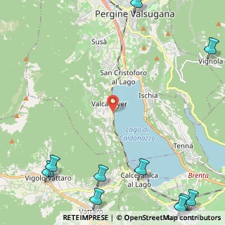 Mappa Via di mezzoLago, 38057 Calceranica al Lago TN, Italia (3.91636)