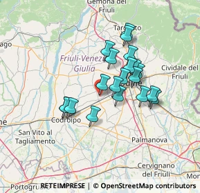 Mappa Via Guglielmo Oberdan, 33031 Basiliano UD, Italia (10.8255)