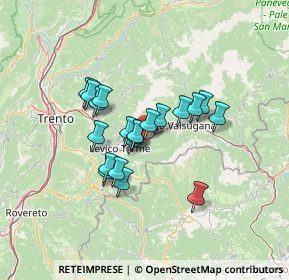 Mappa Via Ghiaie, 38050 Novaledo TN, Italia (9.861)