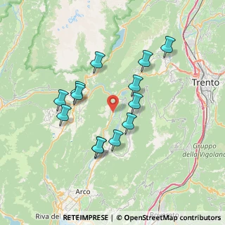 Mappa Viale Daino, 38074 Dro TN, Italia (6.55077)