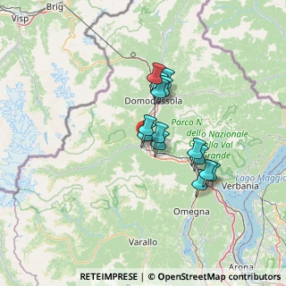 Mappa Via Martiri dell'Alpe Meccia, 28885 Piedimulera VB, Italia (10.33643)