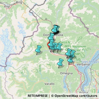 Mappa Via Martiri dell'Alpe Meccia, 28885 Piedimulera VB, Italia (9.391)