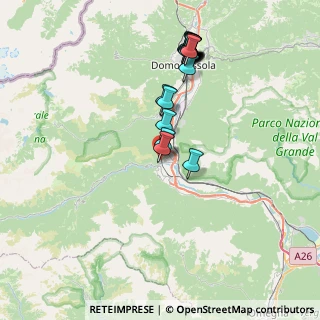 Mappa Via Martiri dell'Alpe Meccia, 28885 Piedimulera VB, Italia (7.9275)
