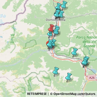Mappa Via Martiri dell'Alpe Meccia, 28885 Piedimulera VB, Italia (8.763)