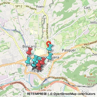 Mappa Viale Arnaldo Fusinato, 32032 Feltre BL, Italia (0.96214)