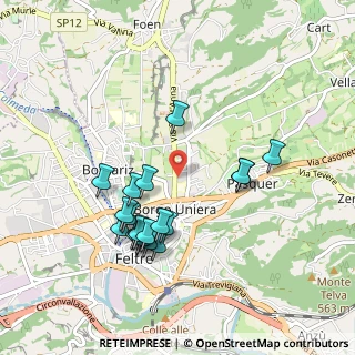 Mappa Viale Arnaldo Fusinato, 32032 Feltre BL, Italia (0.9115)