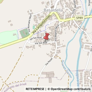 Mappa Via Sot Rive,  23, 33030 Campoformido, Udine (Friuli-Venezia Giulia)