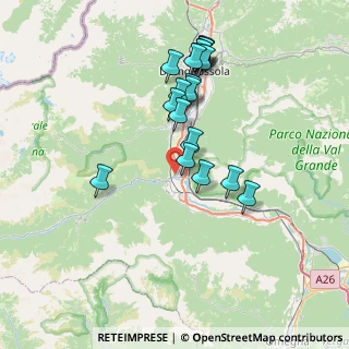 Mappa Via Area Artigianale la Sassonia, 28885 Piedimulera VB, Italia (7.1305)