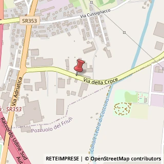 Mappa Via della Croce,  33, 33030 Campoformido, Udine (Friuli-Venezia Giulia)