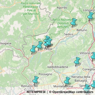 Mappa Via Boscariz, 32032 Feltre BL, Italia (23.57071)