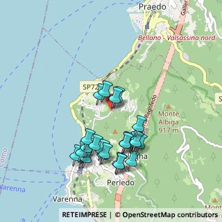 Mappa Via per Cestaglia, 23828 Perledo LC, Italia (0.91154)