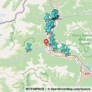 Mappa Via Aldo Moro, 28885 Piedimulera VB, Italia (7.299)