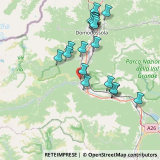 Mappa Via Aldo Moro, 28885 Piedimulera VB, Italia (8.4605)