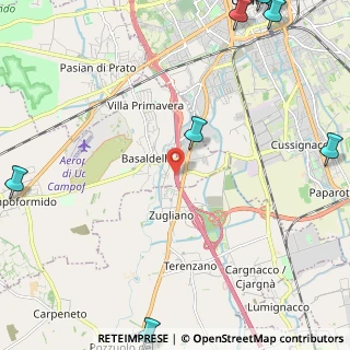 Mappa A23 Palmanova - Udine - Tarvisio, 33030 Campoformido UD, Italia (4.283)