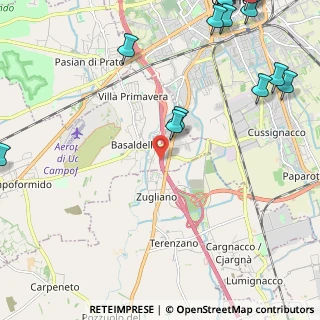 Mappa A23 Palmanova - Udine - Tarvisio, 33030 Campoformido UD, Italia (3.7)