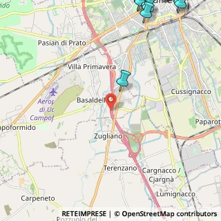 Mappa A23 Palmanova - Udine - Tarvisio, 33030 Campoformido UD, Italia (4.14267)