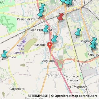 Mappa A23 Palmanova - Udine - Tarvisio, 33030 Campoformido UD, Italia (3.14733)