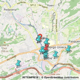 Mappa Via Giuseppe Segusini, 32032 Feltre BL, Italia (0.86583)