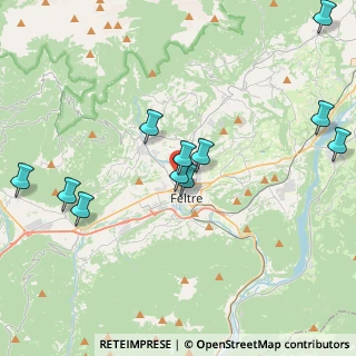 Mappa Via Giuseppe Segusini, 32032 Feltre BL, Italia (4.34273)