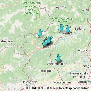 Mappa Via Valentine, 32032 Feltre BL, Italia (8.06833)