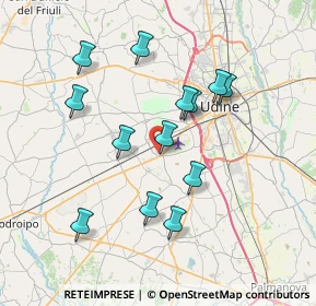 Mappa Via Soreville, 33030 Campoformido UD, Italia (6.77769)