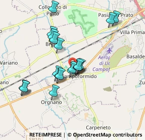 Mappa Via Soreville, 33030 Campoformido UD, Italia (1.605)