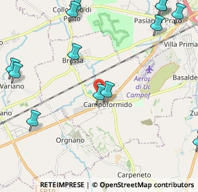 Mappa Via Soreville, 33030 Campoformido UD, Italia (2.90923)
