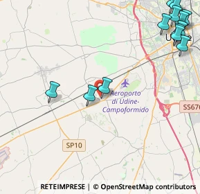 Mappa Via Soreville, 33030 Campoformido UD, Italia (6.13615)