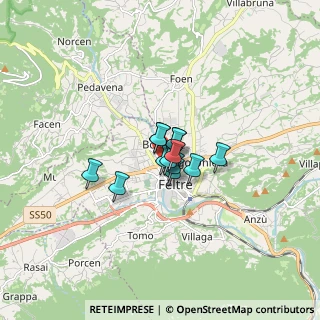 Mappa Via Sanguinazzi, 32032 Feltre BL, Italia (0.76538)