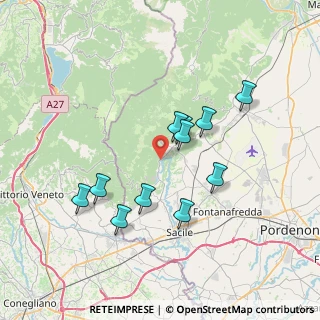 Mappa Via Santissima, 33070 Caneva PN, Italia (6.41545)