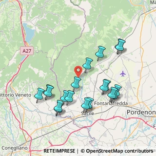 Mappa Via Santissima, 33070 Caneva PN, Italia (7.72)
