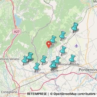 Mappa Via Santissima, 33070 Caneva PN, Italia (7.68786)