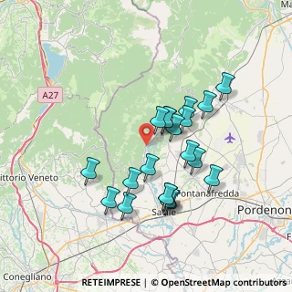 Mappa Via Santissima, 33070 Caneva PN, Italia (6.323)