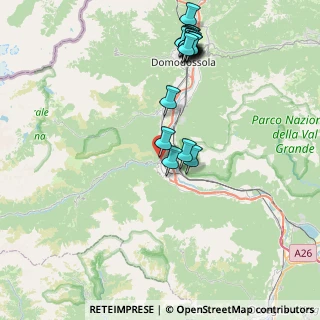 Mappa Via lungo anza, 28885 Piedimulera VB, Italia (8.899)