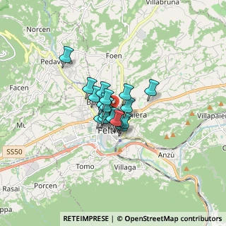 Mappa Feltre-Ospedale, 32032 Feltre BL, Italia (0.82556)