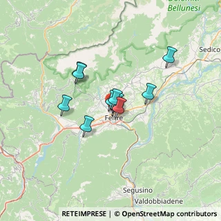Mappa Via Don Narciso D'Agostini, 32032 Feltre BL, Italia (4.25091)