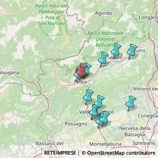 Mappa Via Don Narciso D'Agostini, 32032 Feltre BL, Italia (13.61857)